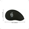 Universal Fit Golf Iron Head Covers 10/12 PCS Set Soft Synthetic Leather Anti-collision Fit All Brands for Golf Hobbyists