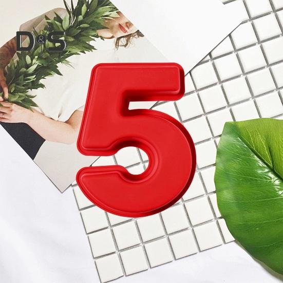 3D Digital Cake Mold Silicone Nonstick Number Cake Pan for Cakes High Low Temp Resistant Anti-Slip Texture Surprise Birthday Bread Mold