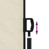 Vidaxl Foldable Side Awning for Terrace, Cream, 180 X 600 Cm