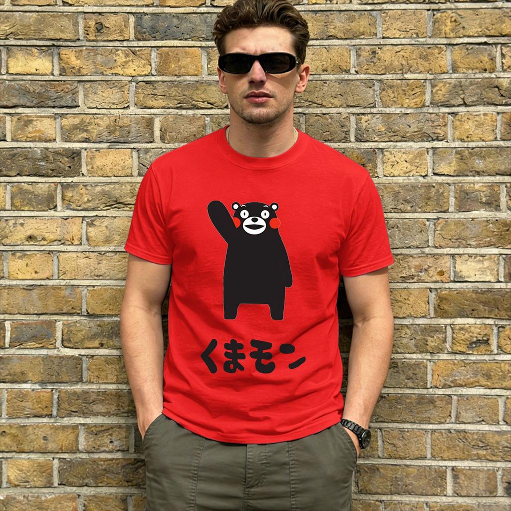 Satanic Bear Pure Cotton Tshirt For Couple Beach Vintage T Shirts Oneck Hip Hop Tee Shirt Oversize Design Tops