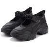 Puma Retro Hollow Out Thick Sole Mary Jane Low Top Casual Shoes Women sneaker Black Silver 399002-01