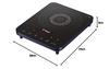 T-fal IH2024JP Tabletop IH Cooktop, 1400W, Touch Panel, 6 Cooking Programs, "Full Flat IH Dress Blue