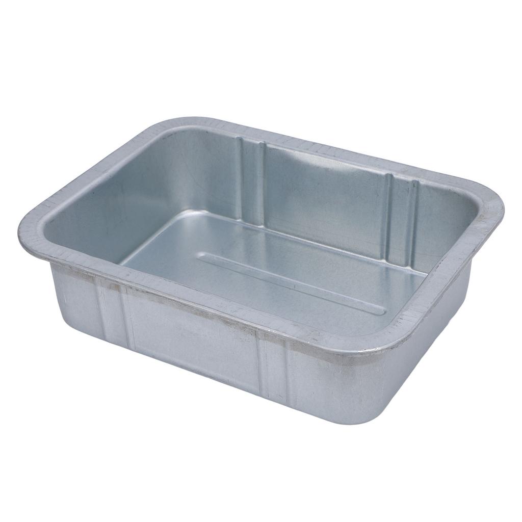 3L Motorcycle Oil Drip Tray Large Capacity Oil Catch Pan Replacement Tray Metal Iron Galvanized Drip Pan for Car