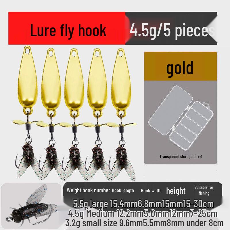 Propeller Spinner Fly Fishing Lure - Micro Soft Bait Hook for White Mouth Fishing