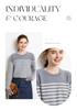 Women's Loose Fit Striped Cashmere Knit Pullover Sweater, Round Neck, Long Sleeve, Korean Style Base Layer