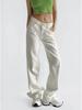 American Low-Waist Straight-Leg Loose Denim Distressed Wide-Leg Floor-Length Pants 2025 Summer Collection