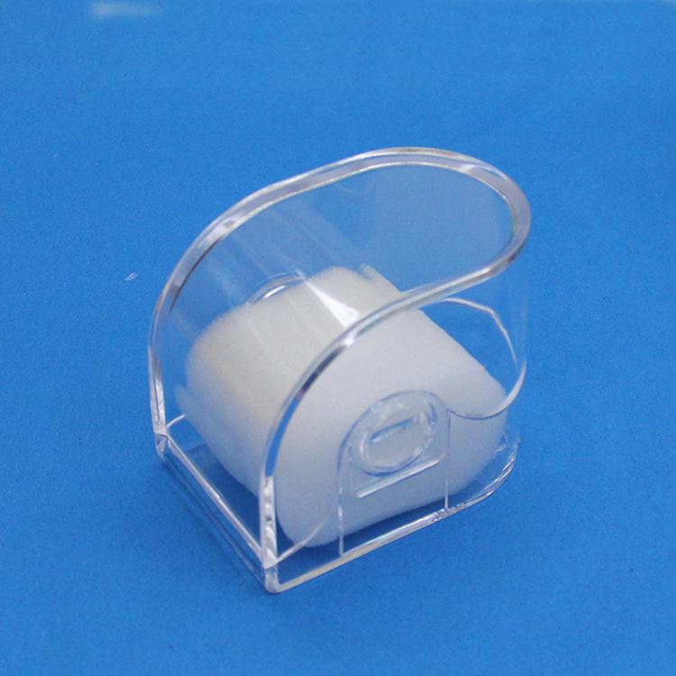 Transparent Plastic Watch Box with Hanging Hole, Square Design, Single Piece Storage with Lid and Base