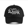 Vintage gewaschene Baumwolle Bester Papa aller Zeiten Baseballkappe Baseballkappe Mode Unisex Sonnenhut Damen Outdoor Sport Snapback Kappe