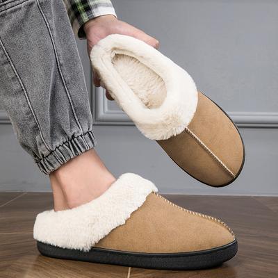 Winter Slippers Warm Shoes Sandals Soft Sole Men's Winter Slippers Women's Anti Slip Home Plush Slides Indoor Flip-flop Couple Home Slippers