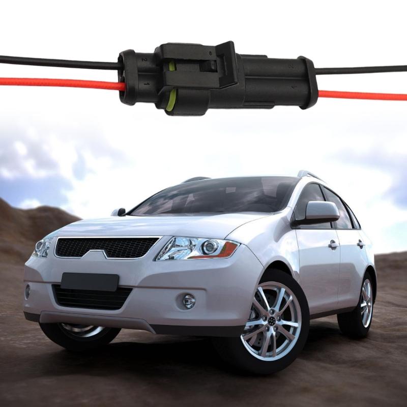 5Pcs Automotive Connector Male Female Electrical Connector Plugs with Wire for Car Truck Boats Other Wire Connection