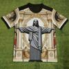 European Style Fashion JESUS Printed Men's T-shirt Summer Casual Outdoor Men's Short Sleeved Tees Top Pullover Women's Clothing