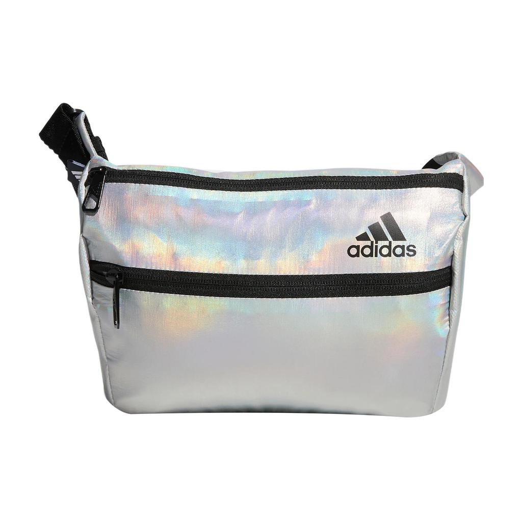 New Adidas Polyamide Crossbody Bag Shoulder Bag Unisex Light Silver & Black HP1495