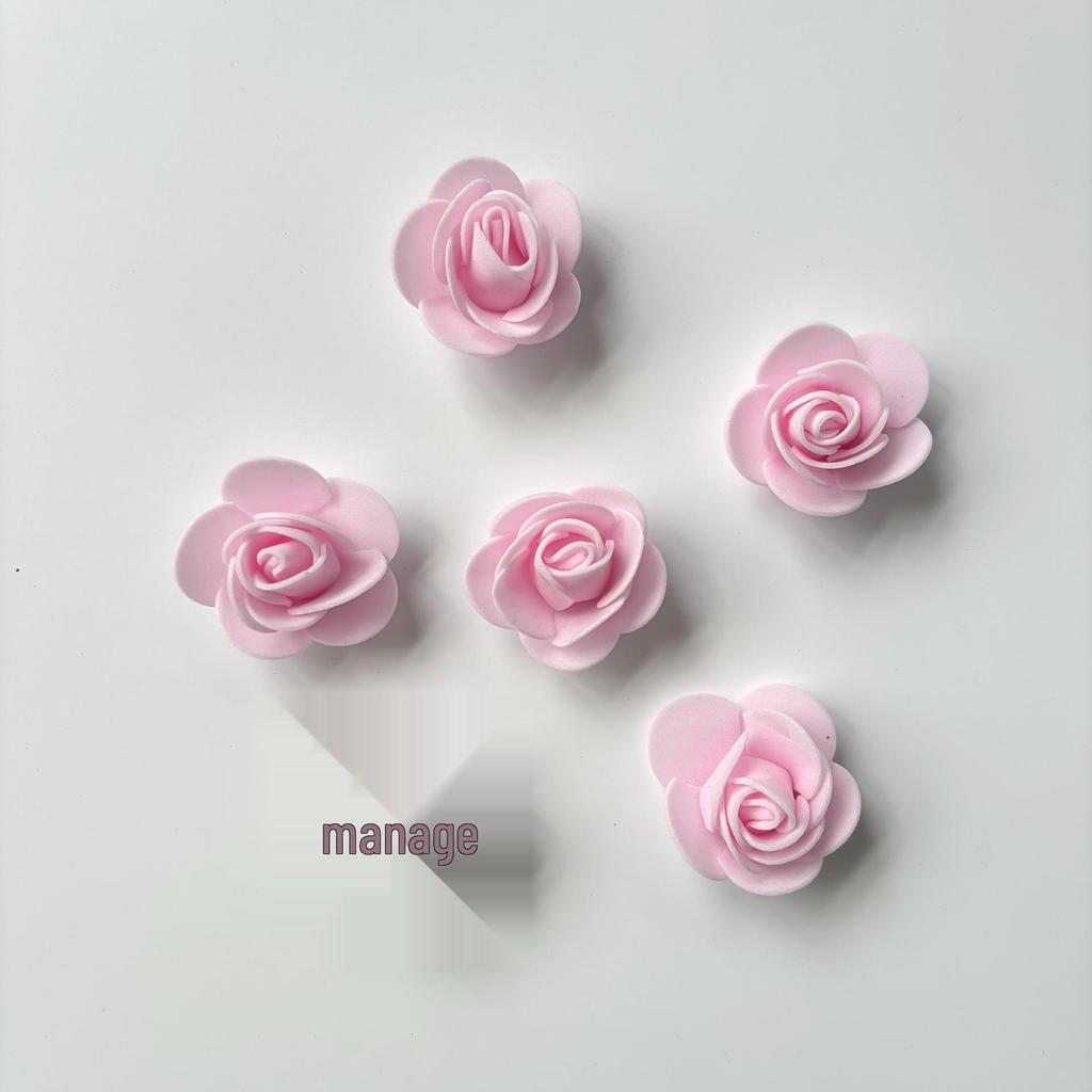 Trandafiri din spumă PE de 3,5 cm, 200 buc, Demontabili pentru Ursuleți din Spumă, Coroane și Decorațiuni