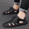 Fashion Summer Men's Shoes Brand Designer Luxury Style Formal and Casual Party Daily Office  Handmade Quality Shoes Black Classi