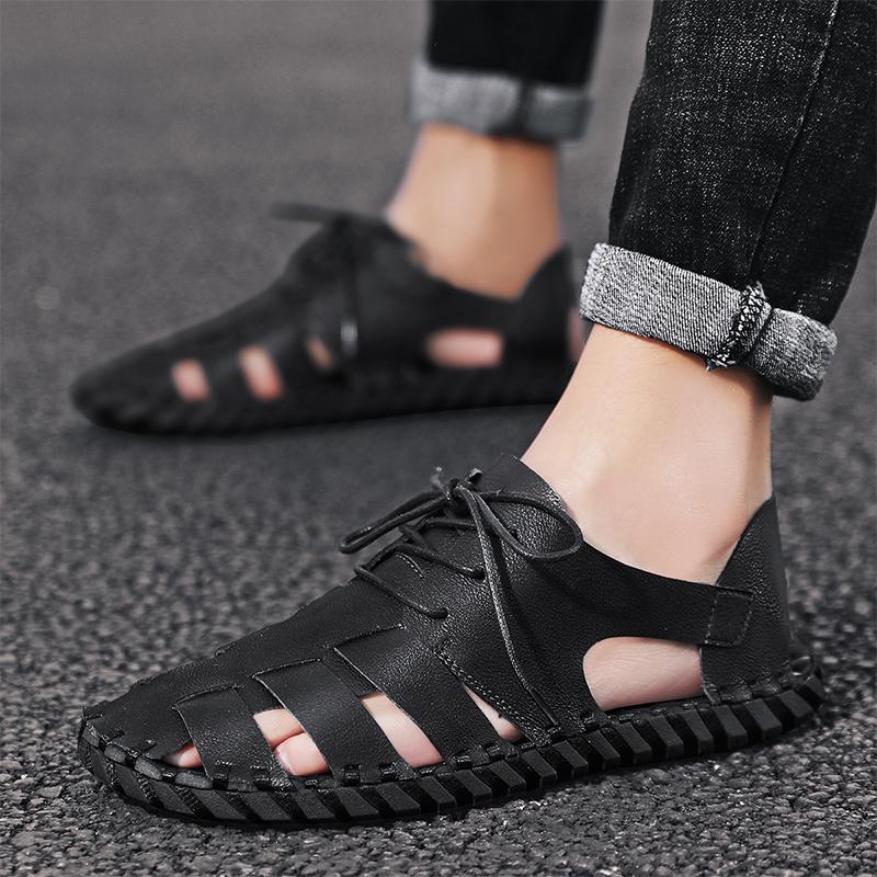 Fashion Summer Men's Shoes Brand Designer Luxury Style Formal and Casual Party Daily Office Handmade Quality Shoes Black Classi