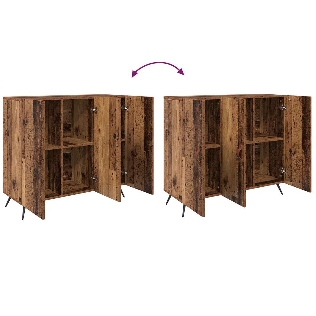 Reclaimed Wood Sideboard 89.5 x 34 x 80 cm Wood Based Material