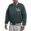 Nike Solid Color Letter Print Concealed Button Slim Fit Long Sleeve Jacket Men Jackets Green FQ7970-328