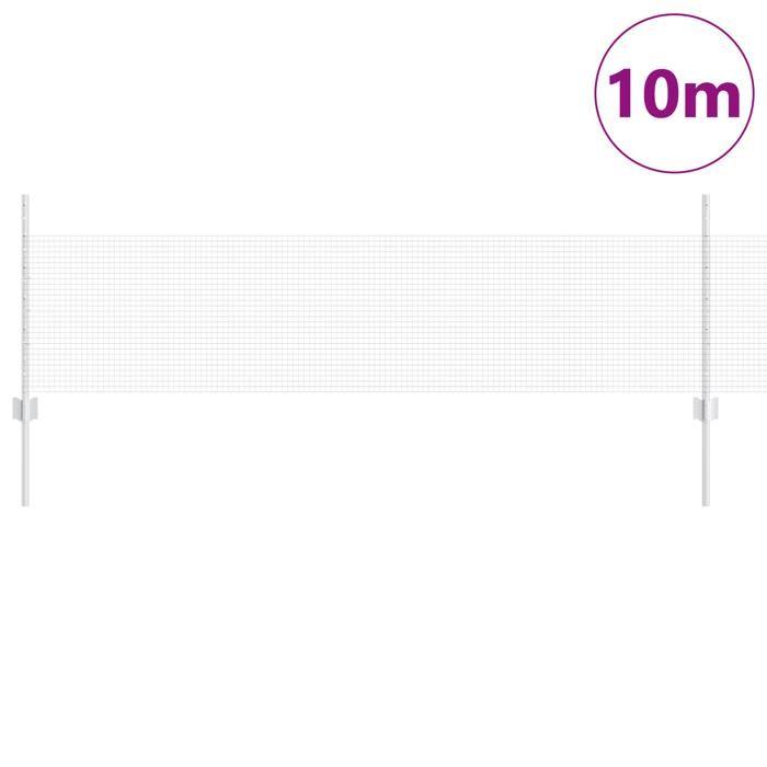 VidaXL Kit de grillage de jardin Set de 2 Acier galvanisé Grand Durable 3336314