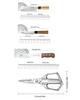 WXCOO Japanese Kitchen Knife Bread Cutter Fruit Vegetable Utility Knife Stainless Steel Forged Boning Butcher Knife Accessories