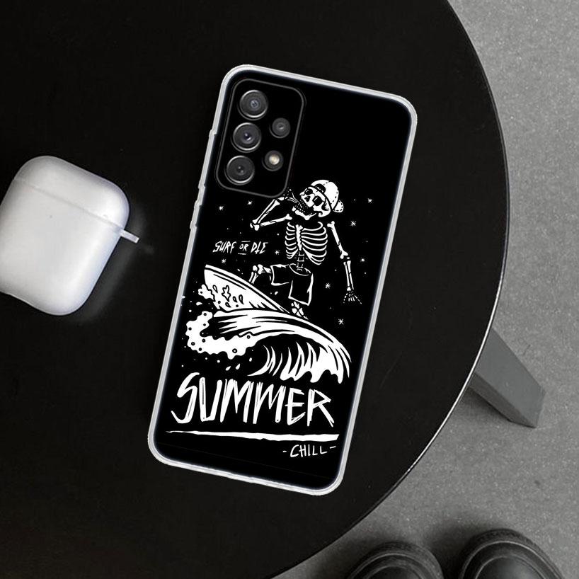 Surf Board Aesthetic Phone Case for Samsung Galaxy A17 A16 A26 A36 A56 A57 A37 A15 A25 A35 A55 A14 A24 A34 A54 A13 A23 A33 A53 G