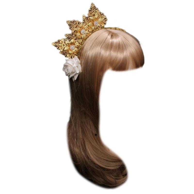 

Сделай сам готическая повязка на голову темная корона повязка на голову свадебные тиары цветок принцесса головной убор обруч для волос барочный цветок тиары с шипами