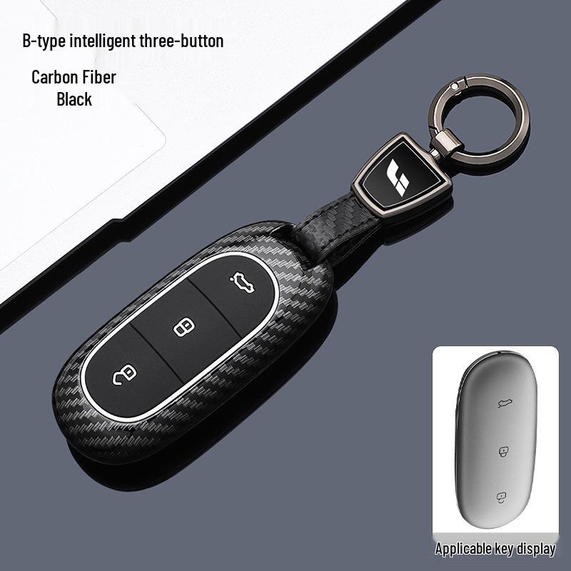 Compatible Carbon Key Case for Li Auto L6 Pro, L7, L8 Max, and L9 Ultra Models