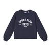 American Retro Comfortable Knit Letter Pullover Sweatshirt Women Sweatshirt Legendary-Blue F11W419202F-NV