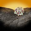 Color Zircon Necklace Set Zircon Trend Black Set Copper Commuter