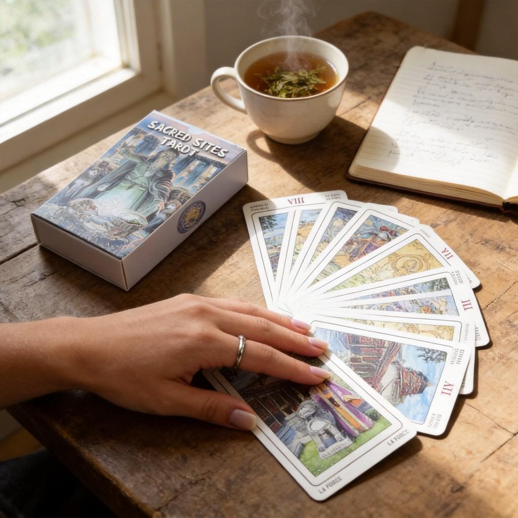 Sacred Sites Tarot Playing Cards Set With Standard Size For Home Entertainment And Gift