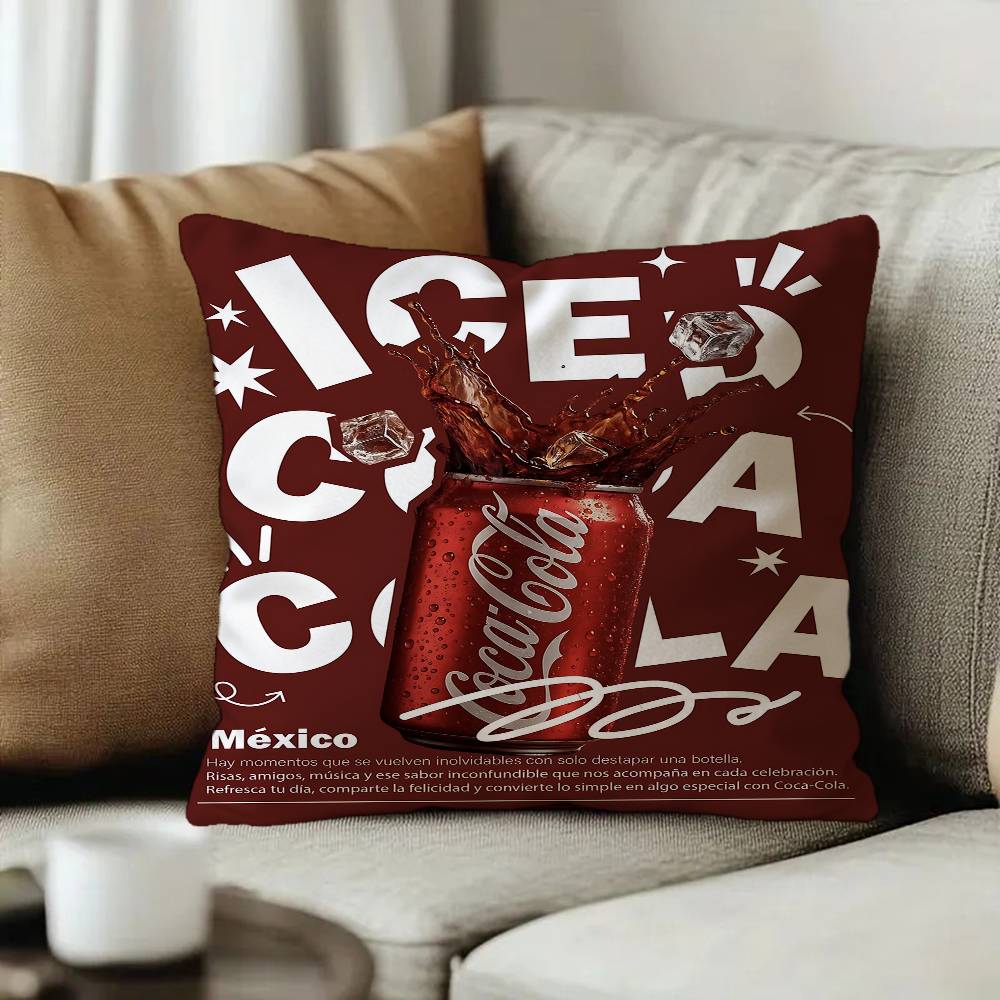 CCocasCColas Office Cushion Pillowcase Car Cushion CoverXCM Lumbar Pillowcase Sofa Pillowcover