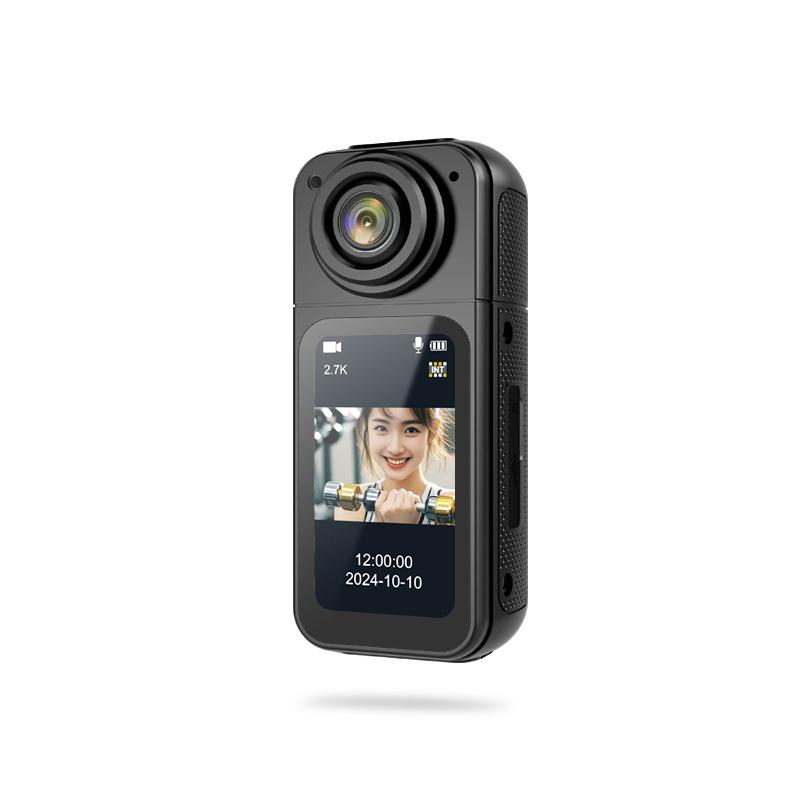 

1.47 Ips Screen Action Camera 2.7K Video Thumb Camera With 180°Rotatable Lens Support Wi-Fi Magnetic Attachments For Travel чорний