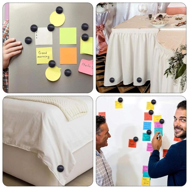 10 Pezzi Pesi Magnetici per Tende da Doccia Bloccano Pesi Robusti per Rivestimenti di Tende, Tende, Tovaglie, Bandiere Durevoli