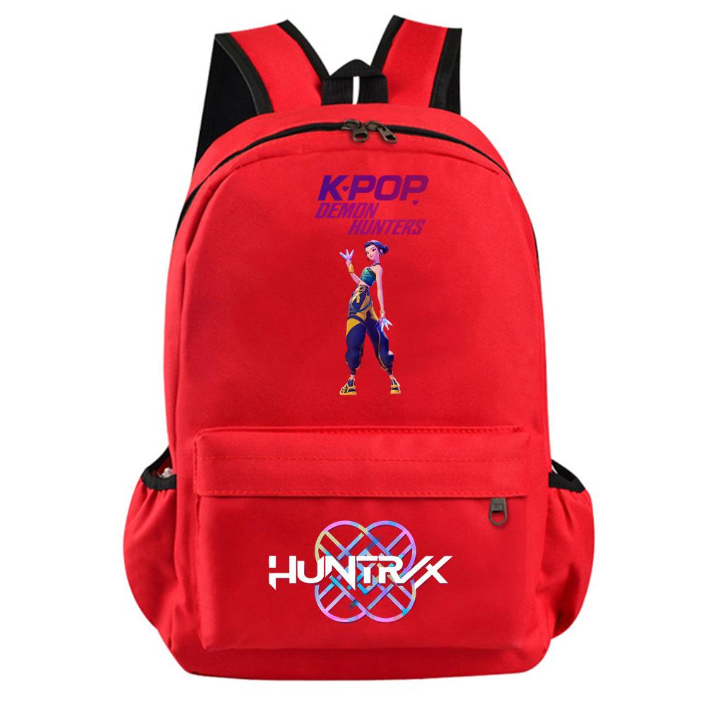 Anime Cartoon Kpop Demon Hunters Printed Backpack for Teenager Student Girl Boy Bookbag Schoolbag Women Large Capacity Travel Bag Kid Gift Rucksak