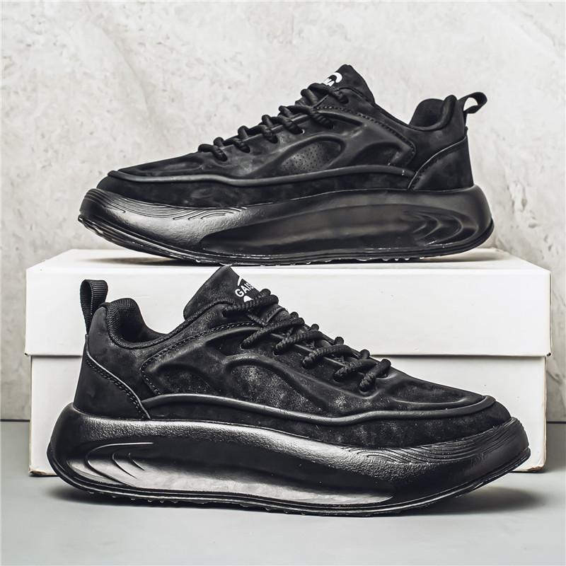 New Fashion Men 's Four Seasons Comfortable Thick Sole Shoes Students BoysTrending Soft Sole Breathable Casual Running Sneakers