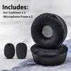 Engage 75 Earpads - Compatible with Engage 75/65 Headset I Hybrid Velour Replacement Ear Cushions with Microphone Foam - NOT FIT Engage Convertible