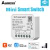 Tuya WiFi Smart Switch Module Supports 2 Way Control Mini DIY Light Breaker APP Remote Control Works With Alexa Google Home