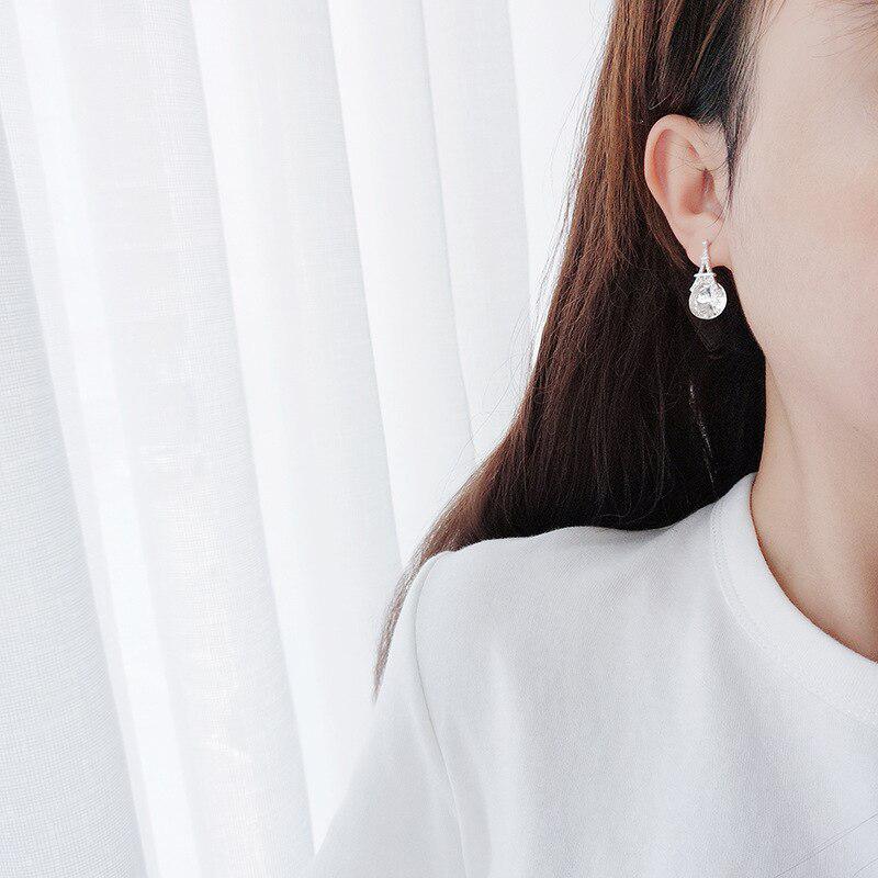 925 Sterling Silver White Pink Crystal Eiffel Tower Stud Earrings for Women Wedding Gift Female Pendientes Mujer Moda