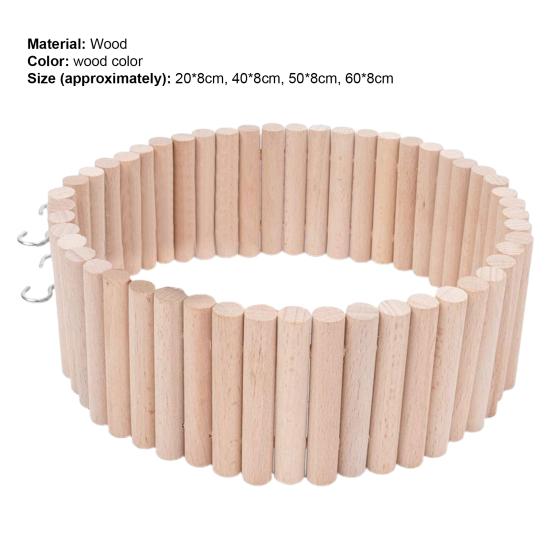 Pet Bridge Toy Bur-free Bite Resistant Natural Wood Hamster Parrot Ladder Toy for Gerbils