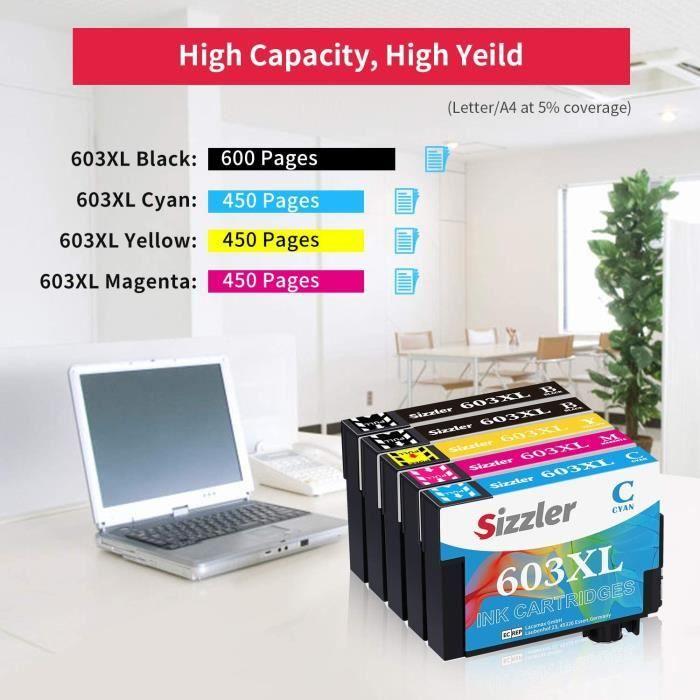 Ink Cartridges - Epson - 603/603XL - Pack of 10 - Compatible - Black, Cyan, Magenta, Yellow
