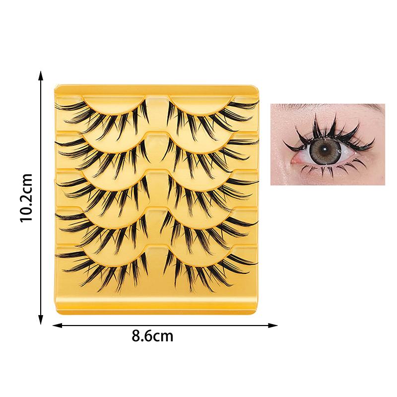 Flying Fox Eyelashes 5 Pairs Can Segment Self-Grafting Eyelashes Thick Curl False Eyelashes