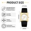 Square Watch Women Silicone Strap Waterproof Fashion Analog Quartz Watch Accessory - Birthday Anniversary Christmas Valentine's Day Gift