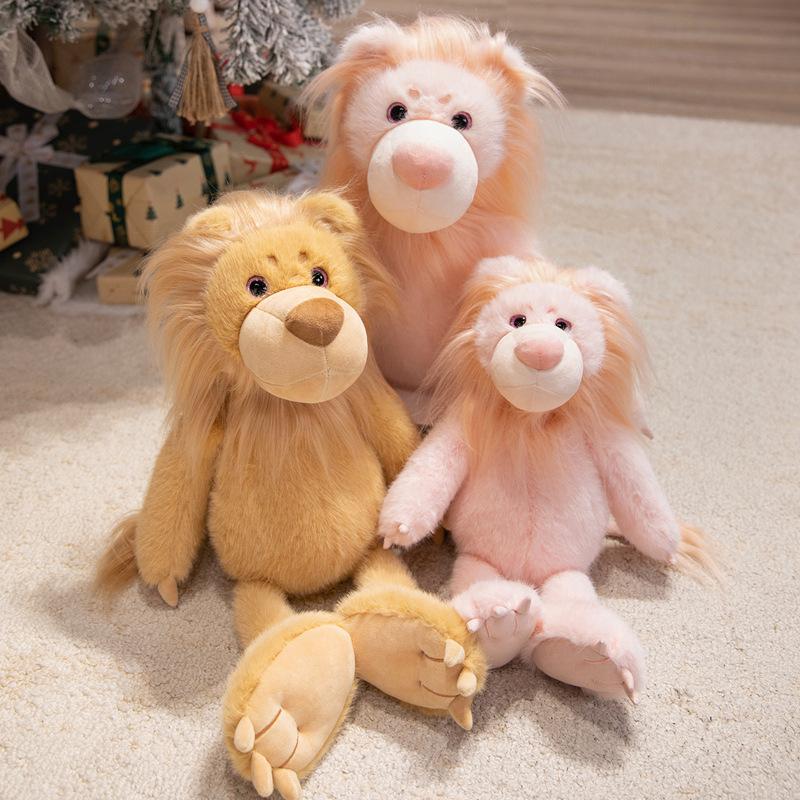 40/50 Cm Warm Hugging Cartoon Lion Plush Toys Soft Cozy Long Legs Lion Doll Gentle Cute Kids Appease Animal Doll Nice Gift
