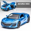 1/32 Honda Acura NSX Alloy Sports Car Diecasts & Toy Vehicles Metal Car Model Simulation Sound and Light Collection Childrens Toy Gift