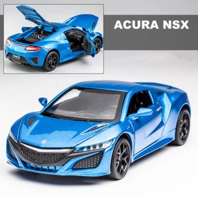 1/32 Honda Acura NSX Alloy Sports Car Diecasts & Toy Vehicles Metal Car Model Simulation Sound and Light Collection Childrens Toy Gift