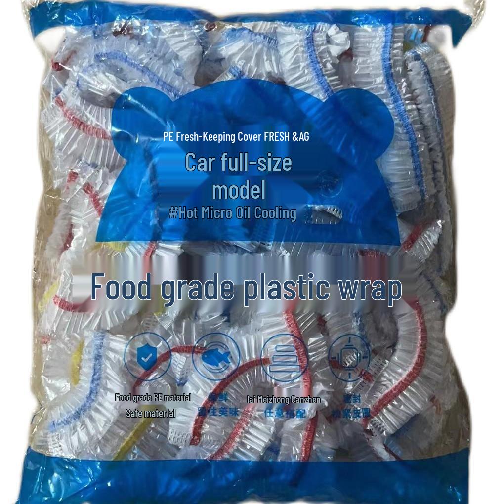Extra Large, Extra Thick Disposable PE Cling Film with Colorful Elastic for Household Use