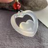 High Red Agate Chalcedony Heart Pendant Fashion Accessory