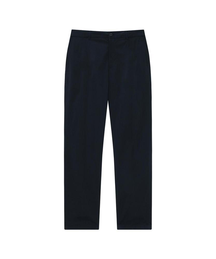 NOTIG Nylon Blend Flat-Tuck Pants Navy