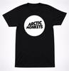 Arctic Monkeys White Circle Logo Shirt Indie Rock Band Graphic Black Tee