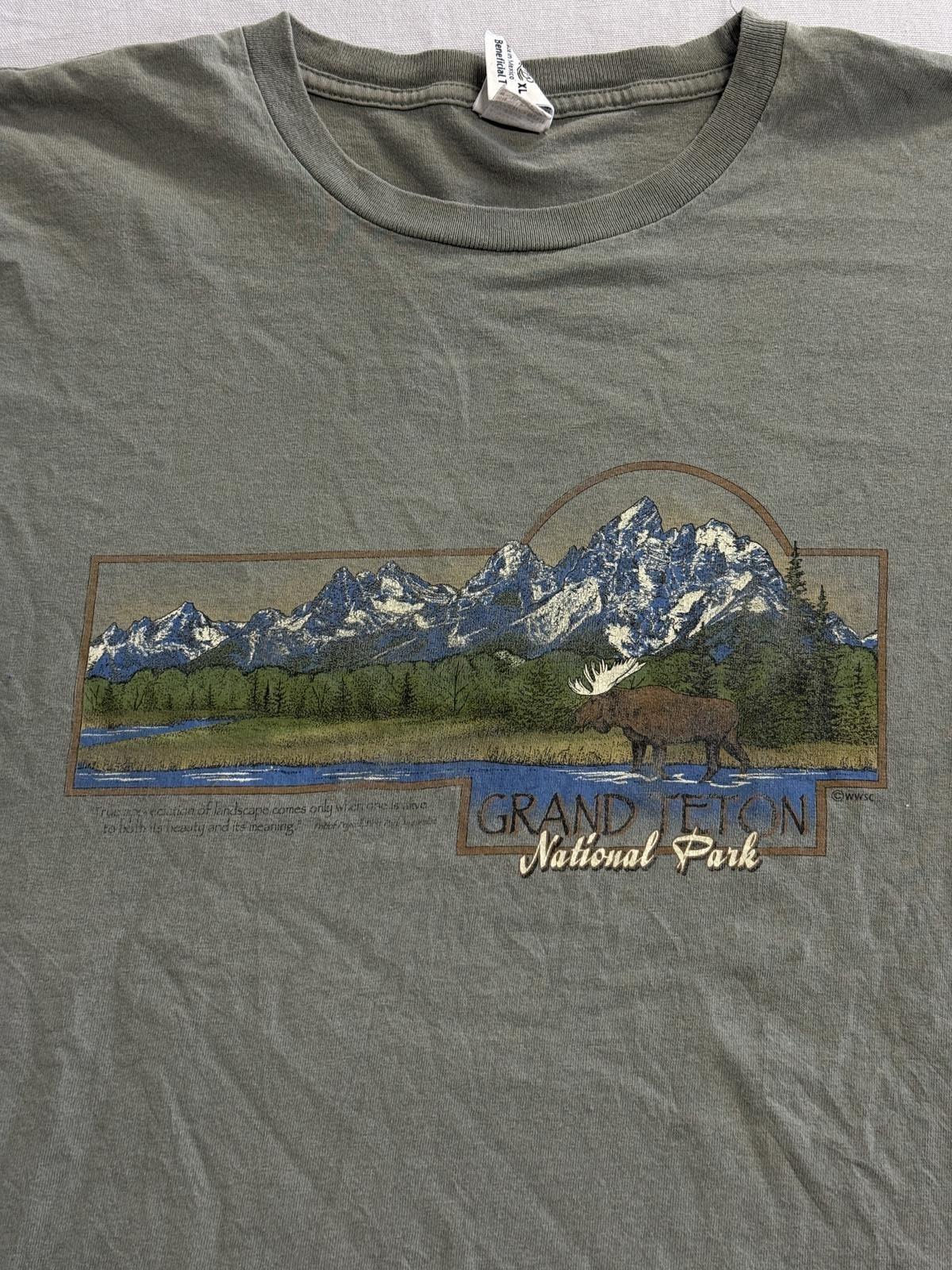 Faded Grand Teton National Park T-shirt Beneficial t s XL XXXL