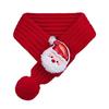 Dog Knitted Scarf Christmas Puppy Accessories Red Green Knitting Festival Thing Neck Warmer Bandana Scarves For Small Dog Collar